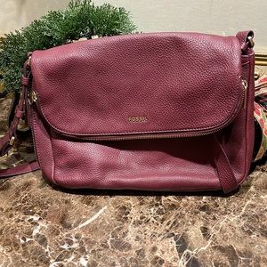 Fossil Burgundy handbag